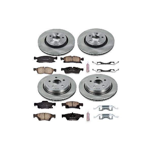 2011-2020 Dodge Durango Disc Brake Kit - Front and Rear (Powerstop)