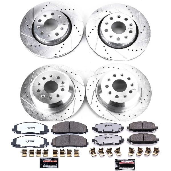 2018-2022 Jeep Wrangler Disc Brake Kit - Front and Rear (Powerstop)