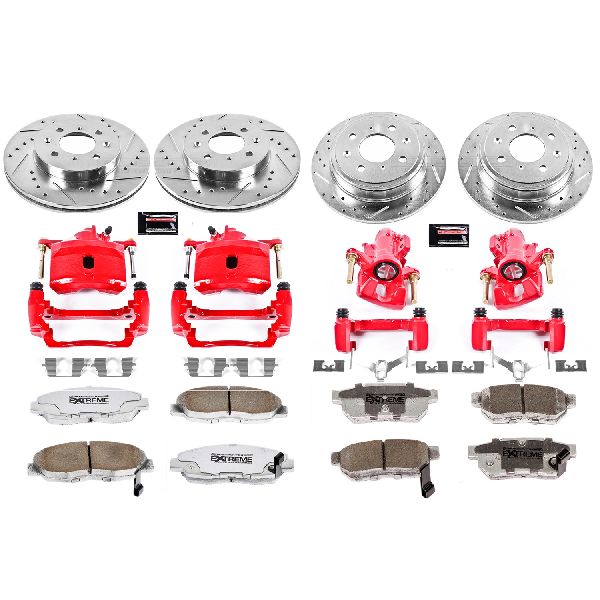 1999-2000 Honda Civic Disc Brake Kit - Front and Rear (Powerstop)