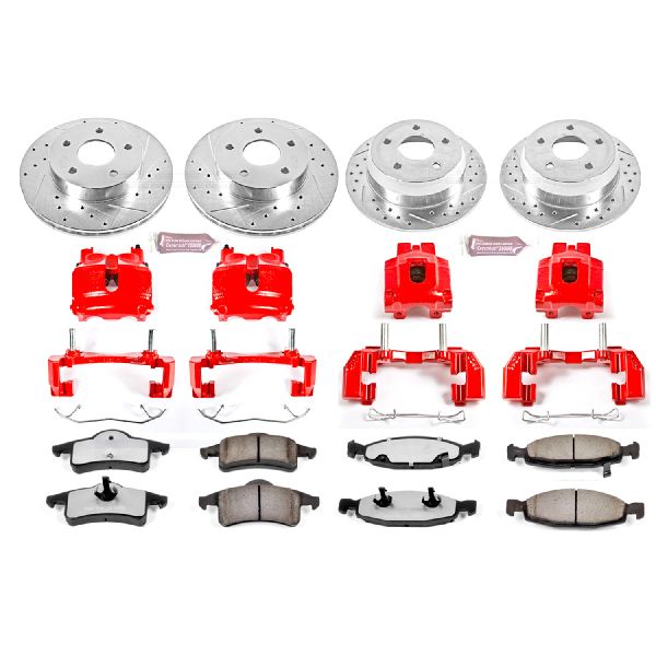 1999-2002 Jeep Grand Cherokee Disc Brake Kit - Front and Rear (Powerstop)