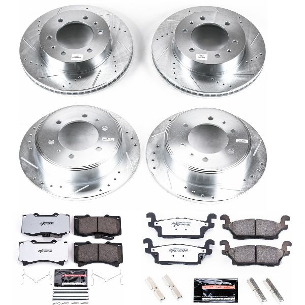 2009-2010 Hummer H3T Disc Brake Kit - Front and Rear (Powerstop)