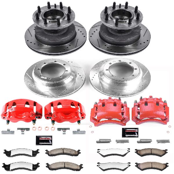 1999 Ford E-350 Econoline Club Wagon Disc Brake Kit - Front and Rear (Powerstop)