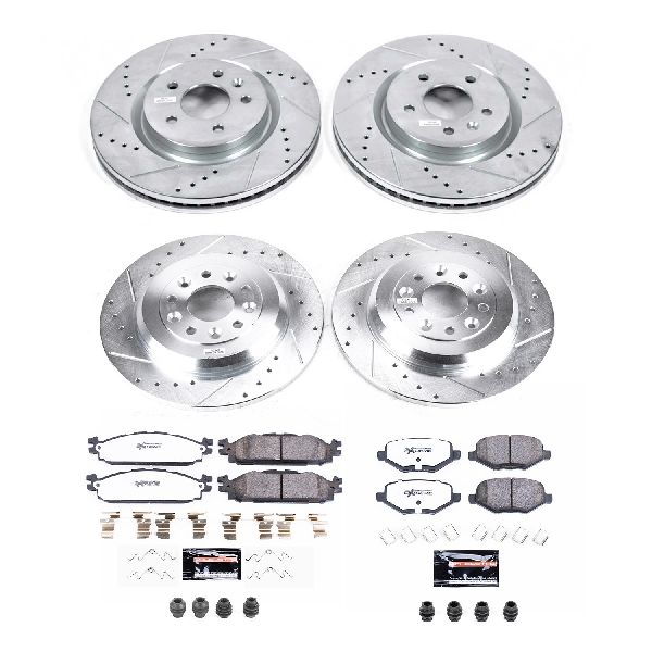 2011-2019 Lincoln MKT Disc Brake Kit - Front and Rear (Powerstop)