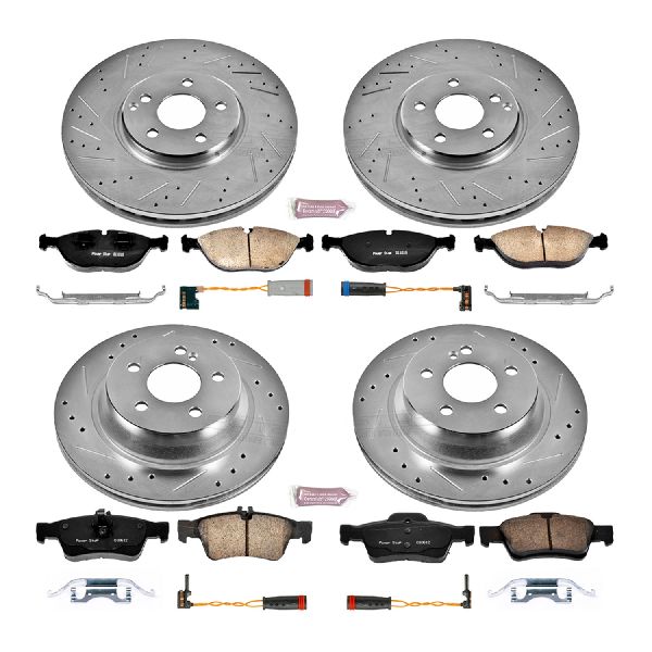 2004-2005 Mercedes-Benz E500 Disc Brake Kit - Front and Rear (Powerstop)