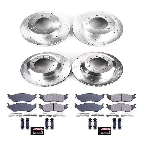 1999-2004 Ford F-550 Super Duty Disc Brake Kit - Front and Rear (Powerstop)