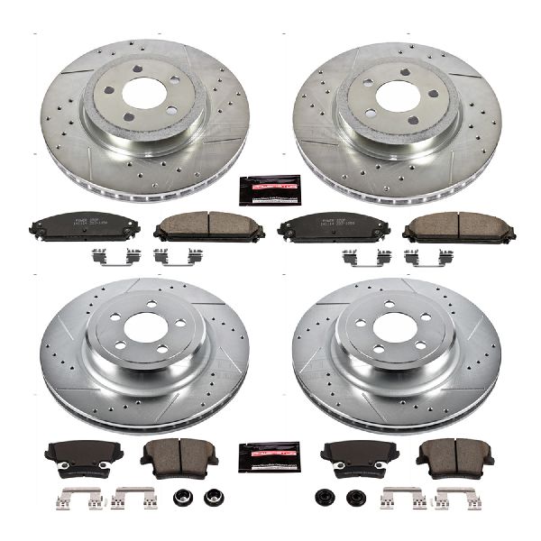 2006-2008 Dodge Magnum Disc Brake Kit - Front and Rear (Powerstop)