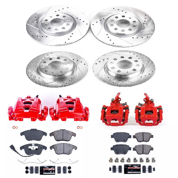 2012-2015 Volkswagen Passat Disc Brake Kit - Front and Rear (Powerstop)