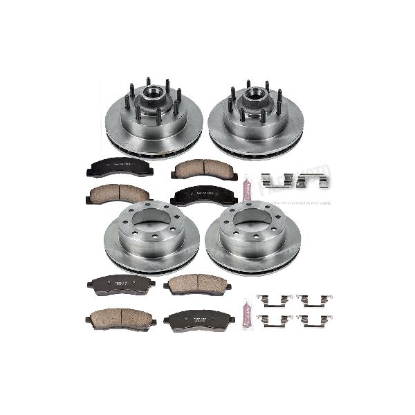 2000-2002 Ford Excursion Disc Brake Kit - Front and Rear (Powerstop)
