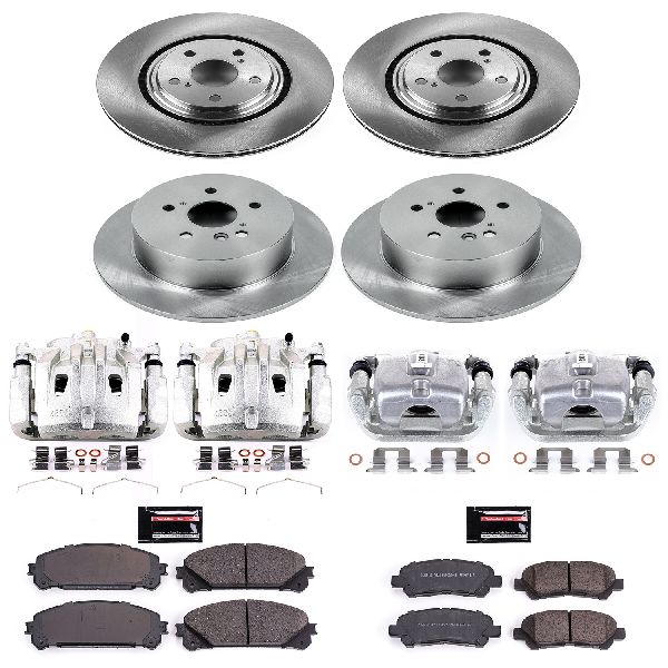 2008-2013 Toyota Highlander Disc Brake Kit - Front and Rear (Powerstop)