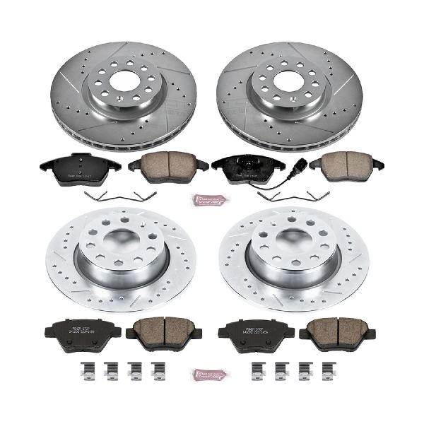 2009-2016 Volkswagen Eos Disc Brake Kit - Front and Rear (Powerstop)