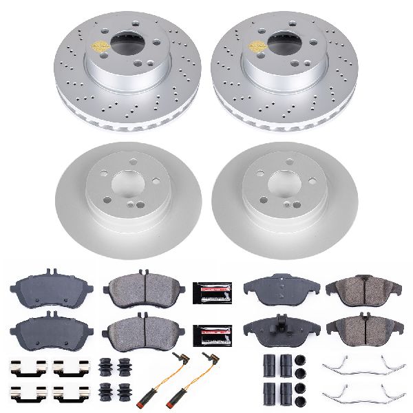 2008-2012 Mercedes-Benz C300 Disc Brake Kit - Front and Rear (Powerstop)