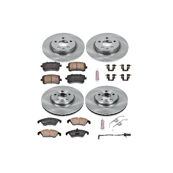 2009-2011 Audi A4 Disc Brake Kit - Front and Rear (Powerstop)