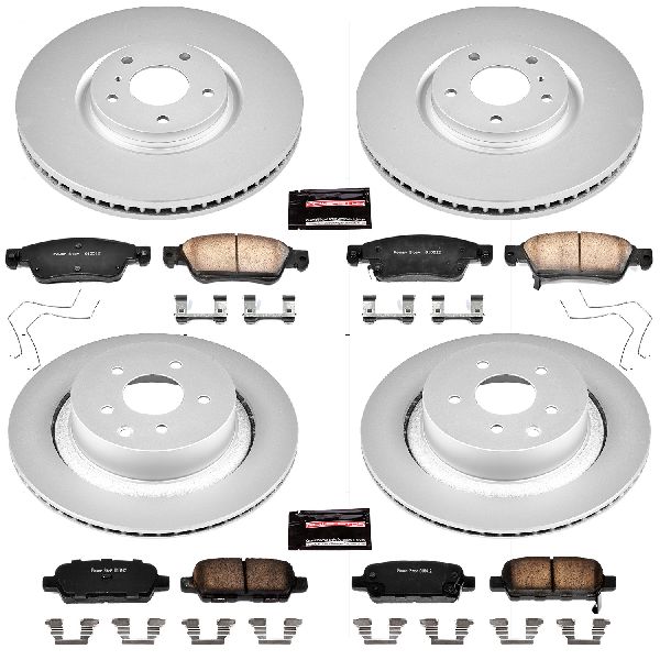 2008-2013 INFINITI G37 Disc Brake Kit - Front and Rear (Powerstop)