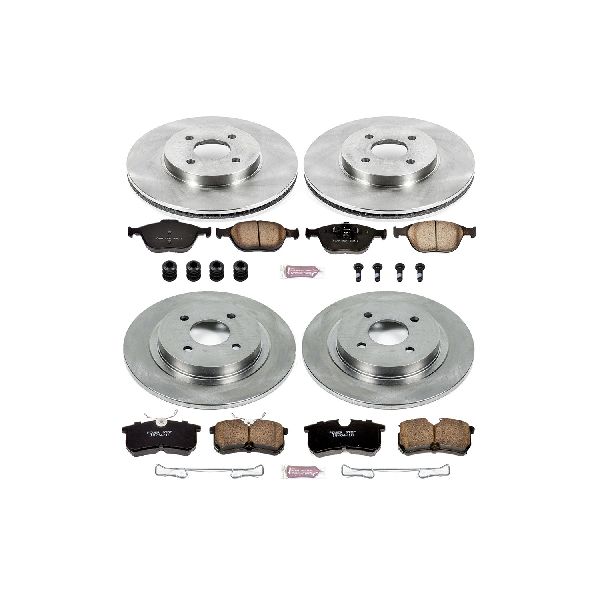 2002-2004 Ford Focus Disc Brake Kit - Front and Rear (Powerstop)