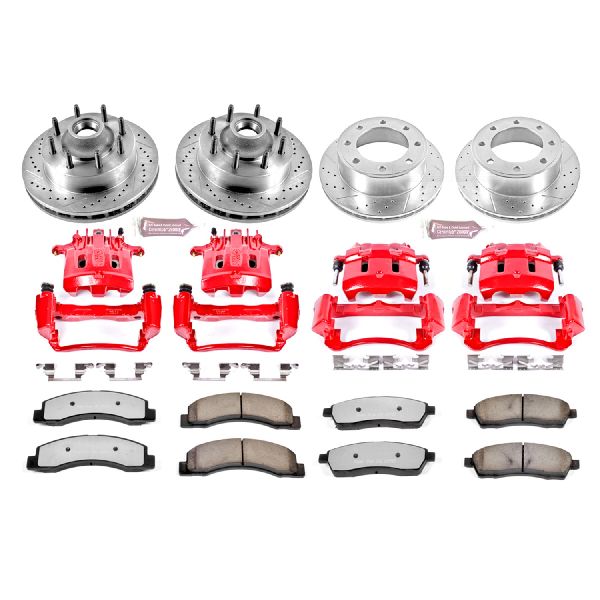 1999-2000 Ford F-350 Super Duty Disc Brake Kit - Front and Rear (Powerstop)