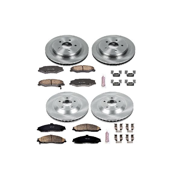 2004-2009 Cadillac XLR Disc Brake Kit - Front and Rear (Powerstop)