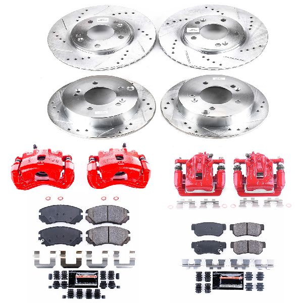 2005-2009 Hyundai Tucson Disc Brake Kit - Front and Rear (Powerstop)