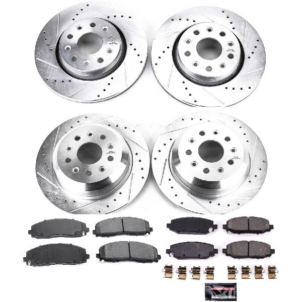 2018-2022 Jeep Wrangler Disc Brake Kit - Front and Rear (Powerstop)