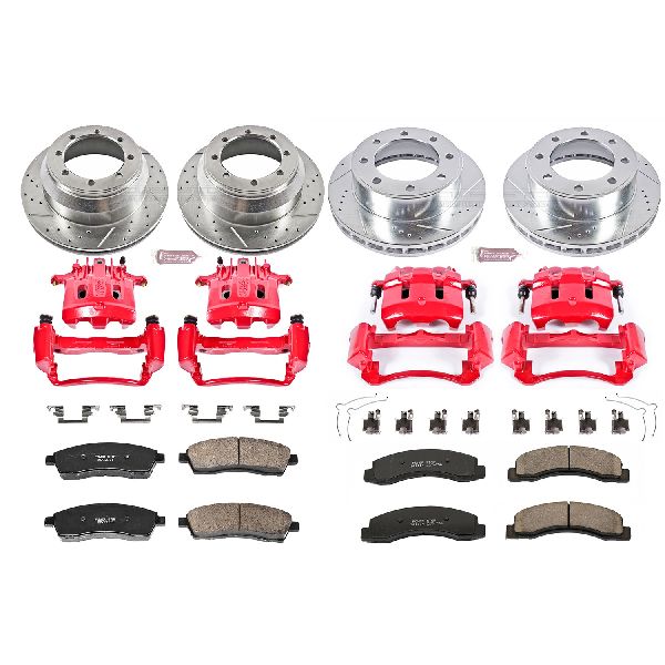 1999-2000 Ford F-350 Super Duty Disc Brake Kit - Front and Rear (Powerstop)