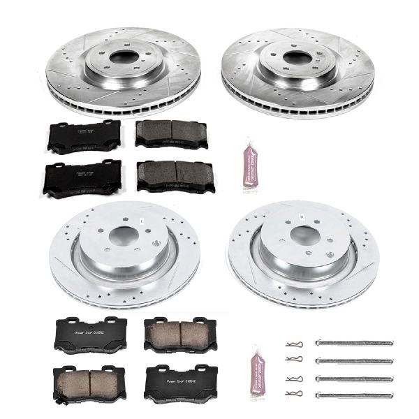 2014-2024 INFINITI Q50 Disc Brake Kit - Front and Rear (Powerstop)