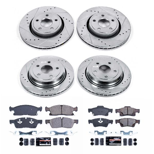 2011-2020 Dodge Durango Disc Brake Kit - Front and Rear (Powerstop)