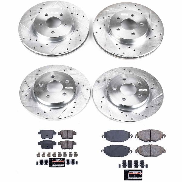 2005-2008 Jaguar X-Type Disc Brake Kit - Front and Rear (Powerstop)