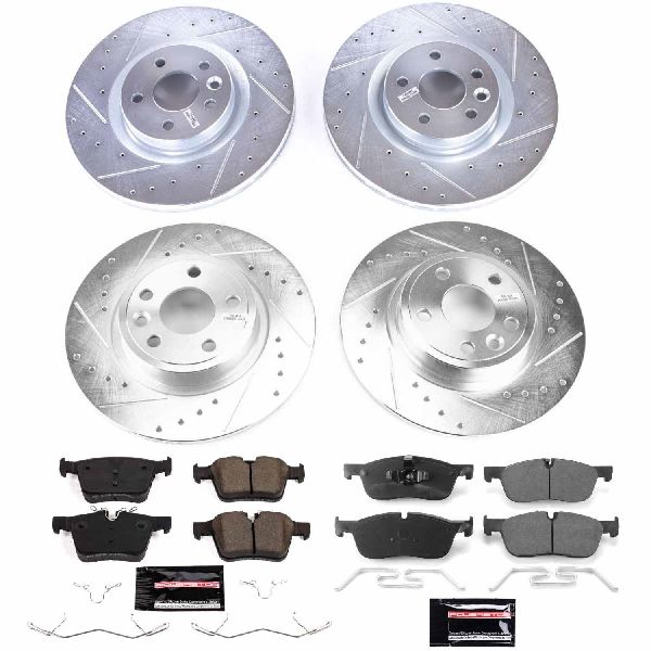 2018-2019 Jaguar E-Pace Disc Brake Kit - Front and Rear (Powerstop)