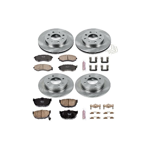 1999-2001 Hyundai Tiburon Disc Brake Kit - Front and Rear (Powerstop)
