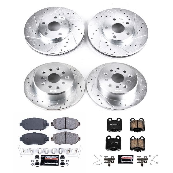 1998-2000 Lexus GS400 Disc Brake Kit - Front and Rear (Powerstop)