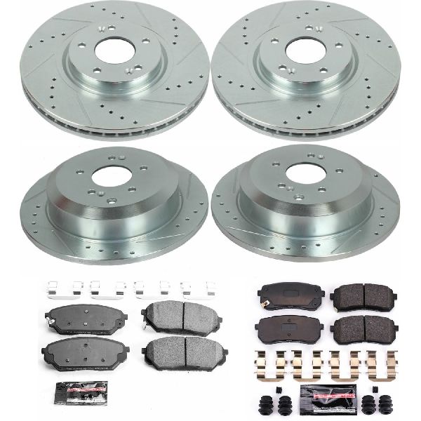 2007-2012 Hyundai Veracruz Disc Brake Kit - Front and Rear (Powerstop)