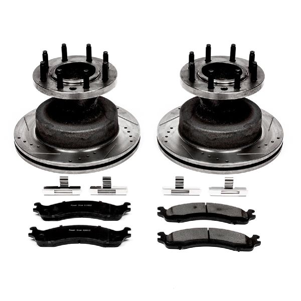 1995-1998 Ford E-350 Econoline Disc Brake Kit - Front (Powerstop)