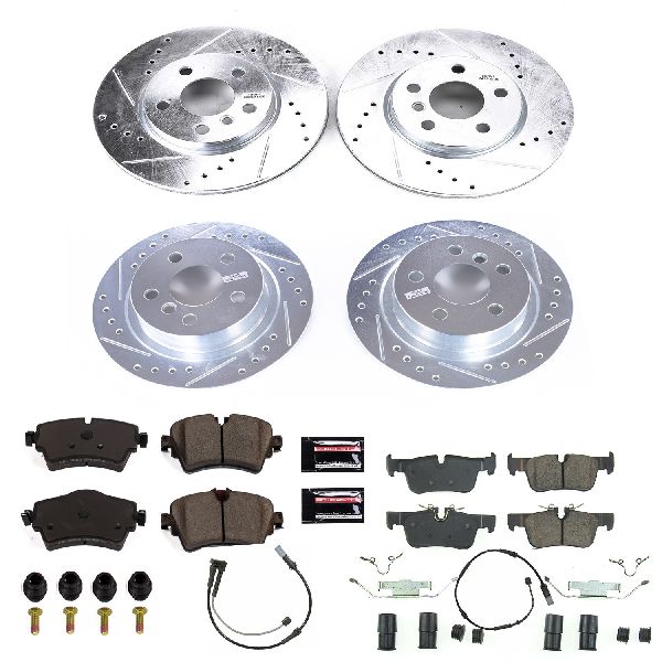 2016-2019 Mini Cooper Clubman Disc Brake Kit - Front and Rear (Powerstop)