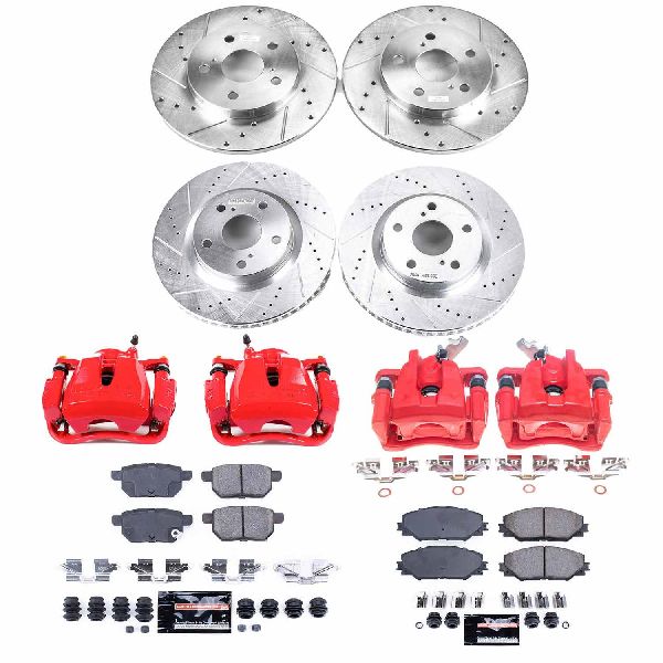 2009-2010 Pontiac Vibe Disc Brake Kit - Front and Rear (Powerstop)