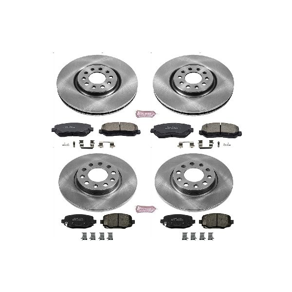 2014-2022 Jeep Cherokee Disc Brake Kit - Front and Rear (Powerstop)