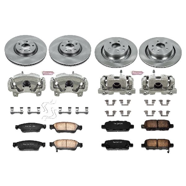 2008-2013 INFINITI G37 Disc Brake Kit - Front and Rear (Powerstop)