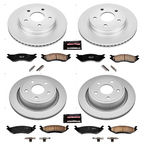 2004-2006 Dodge Durango Disc Brake Kit - Front and Rear (Powerstop)