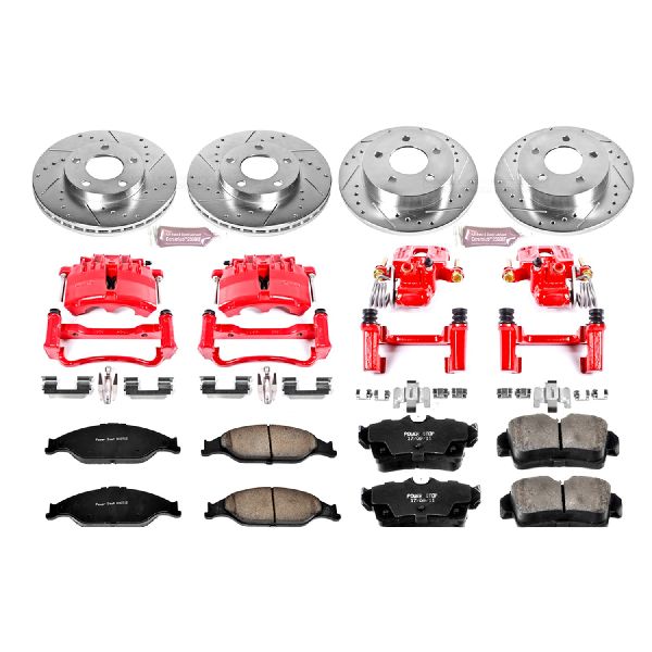 2003-2004 Ford Mustang Disc Brake Kit - Front and Rear (Powerstop)