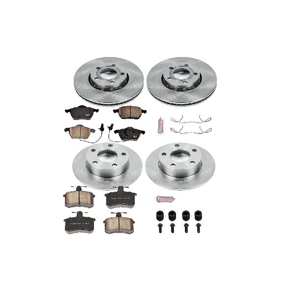 1999-2001 Audi A4 Quattro Disc Brake Kit - Front and Rear (Powerstop)