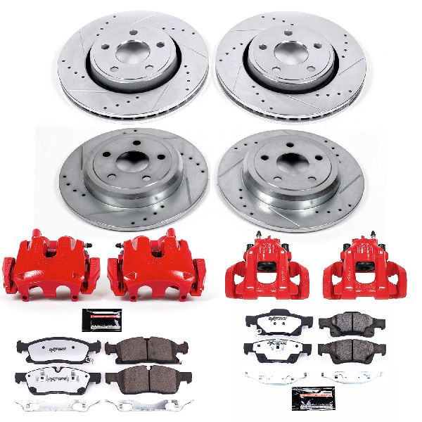 2017-2019 Jeep Grand Cherokee Disc Brake Kit - Front and Rear (Powerstop)