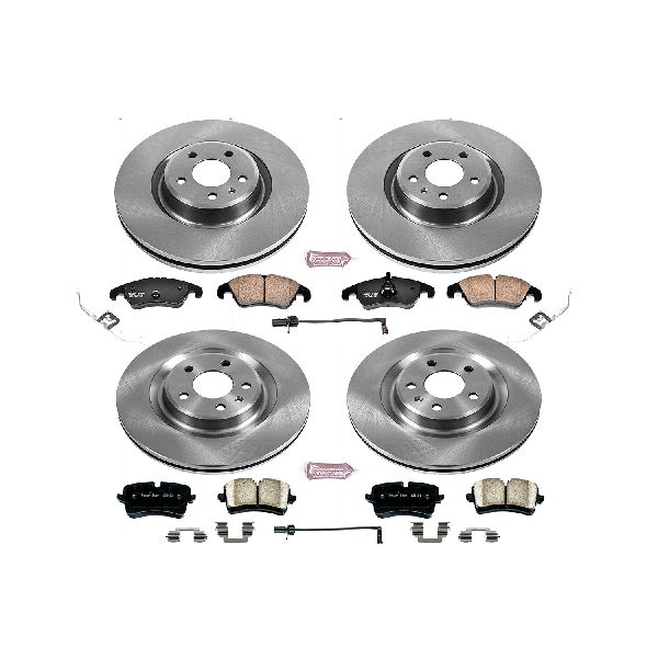 2014-2015 Audi A6 Disc Brake Kit - Front and Rear (Powerstop)