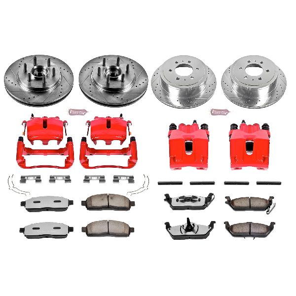 2006-2008 Lincoln Mark LT Disc Brake Kit - Front and Rear (Powerstop)