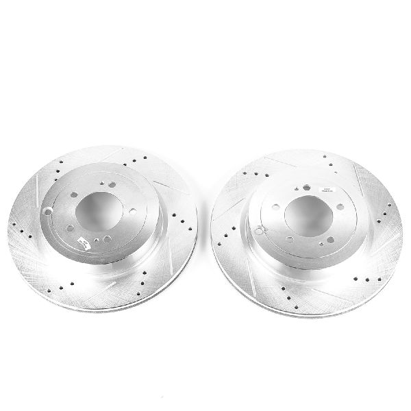 2008-2015 Mitsubishi Lancer Disc Brake Rotor Set - Rear (Powerstop)
