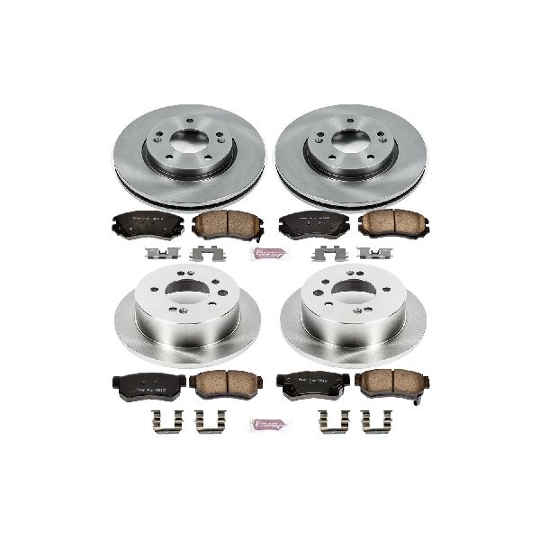2007-2010 Hyundai Elantra Disc Brake Kit - Front and Rear (Powerstop)