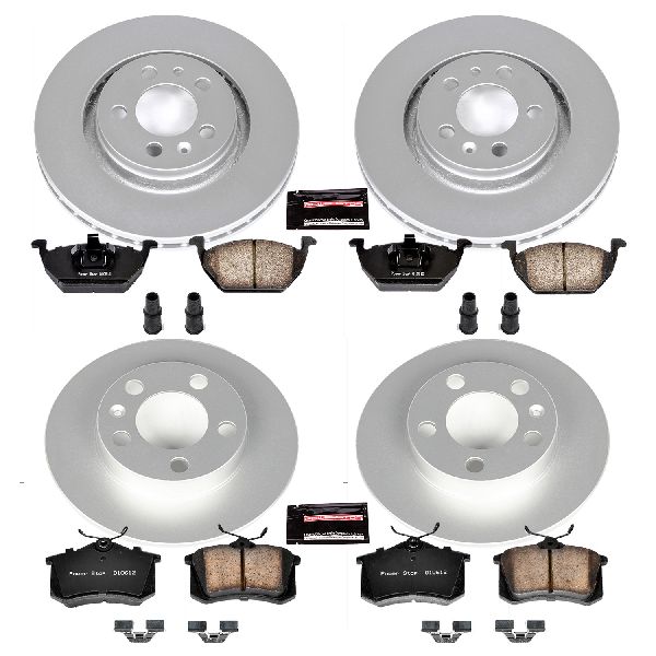 1998-1999 Volkswagen Jetta Disc Brake Kit - Front and Rear (Powerstop)