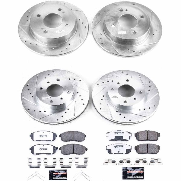 2001-2002 INFINITI G20 Disc Brake Kit - Front and Rear (Powerstop)