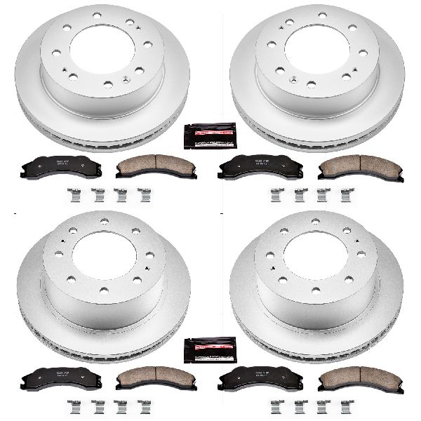 2011 GMC Sierra 2500 HD Disc Brake Kit - Front and Rear (Powerstop)