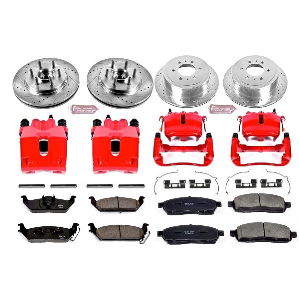 2006-2008 Lincoln Mark LT Disc Brake Kit - Front and Rear (Powerstop)