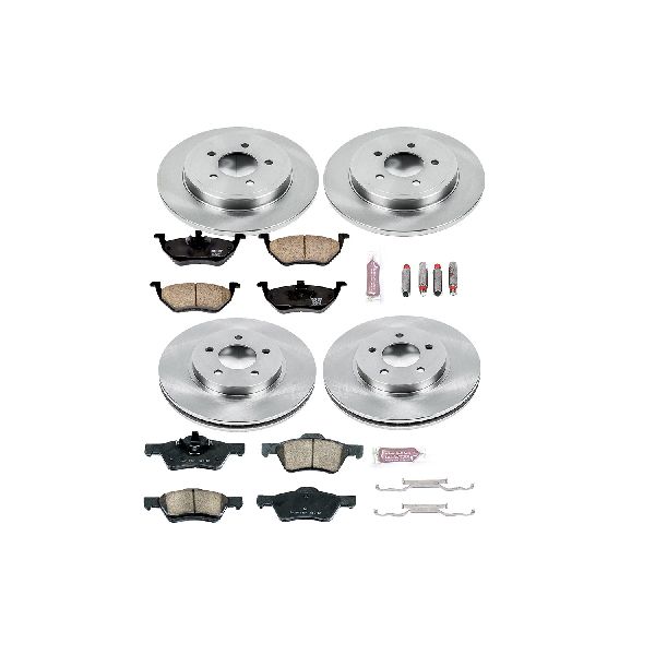 2008 Mazda Tribute Disc Brake Kit - Front and Rear (Powerstop)