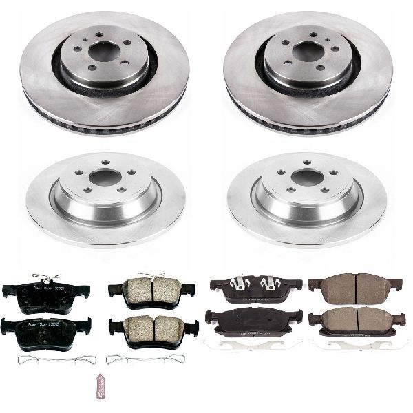 2016-2018 Lincoln MKX Disc Brake Kit - Front and Rear (Powerstop)