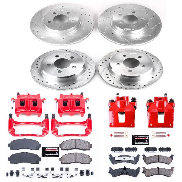 2001-2002 Ford Explorer Sport Disc Brake Kit - Front and Rear (Powerstop)
